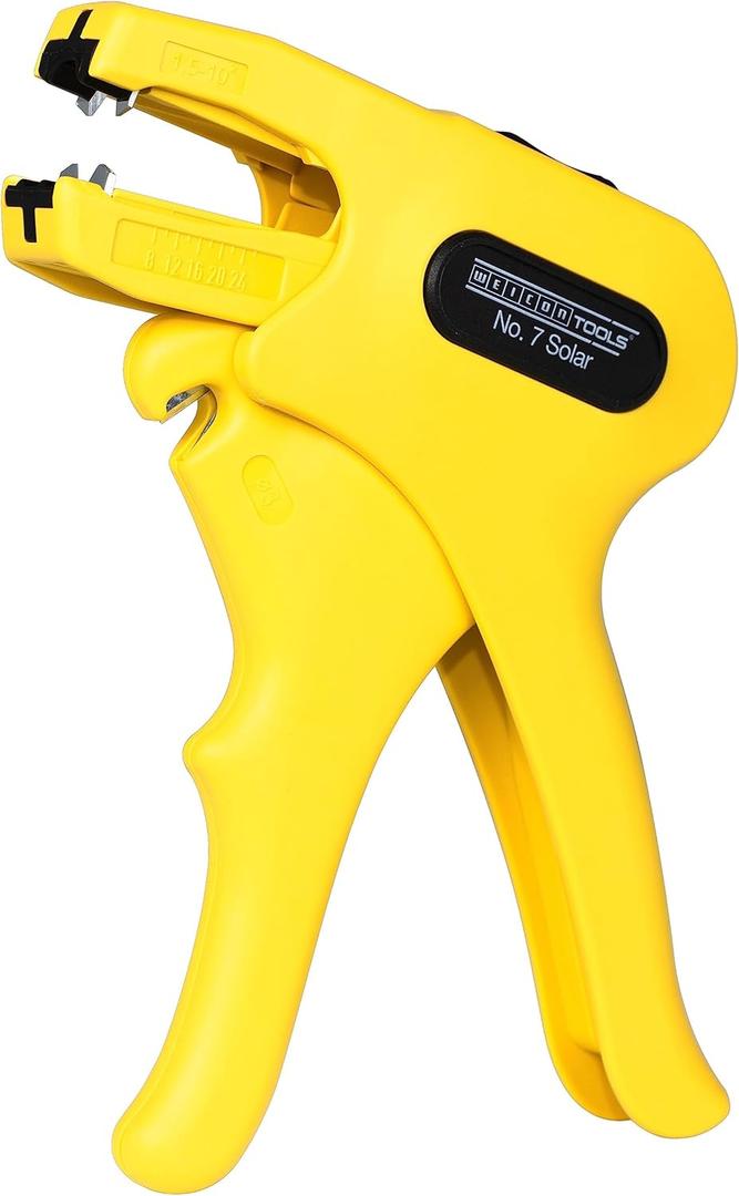 WEICON Wire Stripper No. 7 Solar | stripping and skinning | for common photovoltaic cables| cross-section from 1.5-10 mm WEICON Wire Stripper No. 7 Solar | stripping and skinning | for common photovoltaic cables| cross-section from 1.5-10 mm