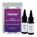 V Light Hair Extensions Glue, Hair Extensions Glue for V Light System Kit Use Only(20g/2 Pack)