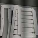 Bamboo Shower Bench Stool with Storage Shelf, Waterproof Shower Chair Spa Bath Seat, Shower Stool for Inside, Bathroom Bench Seat for Adults Elderly Seniors for Indoor or Outdoor Use (White)