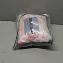 Toddler Bedding Set for Girls 4 Pieces Pink Rose, Soft Breathable Toddler Comforter Set, Bow Flower Print, Includes Reversible Comforter, Fitted Sheet and Flat Sheet, Pillowcase