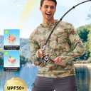 Men's Sun Protection Hoodie Shirt UPF 50+ Long Sleeve Fishing Rash Guard UV SPF Summer Lightweight Hiking Shirt for Men