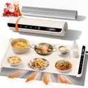Food Warming Mat with Heat-Resistant Pad, 26X15 Inch, 6 Temperature & 6 Timer Settings, Child Lock Safety,Food Warmer Chafing Dishes for Buffet,Gatherings,Parties,Everyday Use, Warm White