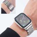 2 x BINLUN Stainless Steel Watch Band Compatible with Apple Watch 44mm 45mm 46mm 49mm 42mm for Men Metal Watch Band Compatible with iWatch Series 11 10 9 8 7 6 5 4 3 2 1 SE3 SE2 SE Ultra3 Ultra2 Ultra (Titanium)