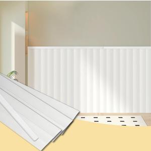 Trimold Premade Board-and-Batten Wainscoting Kit - Ready to Assemble Cover 118" x 39.4", Paintable Panel Molding Trim Slats for Accent Wall