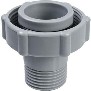 XJJ Swimming Pool Drain Fitting Connects Fit for Coleman Pools,ID1.5-inch Connect To The Bottom Of The Pool, OD1.0-inch.Internal Thread 3/4-inch Connect To The Garden Pipe