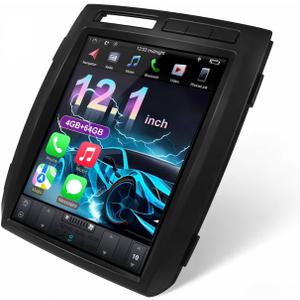 Android Car Stereo Radio for Ford F150 Stereo Upgrade 2009 2010 2011 2012 2013, 12.1 Inch Tesla Style Touch Screen 4G+64G with Wireless Carplay Android Auto, in-Dash Navigation GPS Unit, BT, SWC, FM