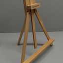 Falling in Art Beechwood 25" Tabletop Easel Display Stand for Painting - Holding Canvas Up to 22 1/2 Inches High, A-Frame Artist Tripod with Rubber Feet, Portable Photo and Sign Holder