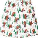 Vogseek Pajama Shorts for Men, Men's Pajama Bottoms, Sleep wear Pjs Pants (Red, M)