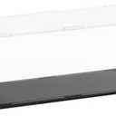 uxcell Acrylic Clear Display Case for Collectibles Self-Assemble Display Clear Boxes with Black Base Dustproof Countertop Storage Box for Collectible Figures, 13.8 x 3.9 x 3.9 Inch