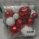 Annecy Christmas Tree Ornaments - 36 PCS Shatterproof Christmas Ball Ornaments Set for Holiday, Wreath & Party Decorations (Multi-Size, Red, White)