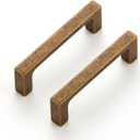 Ravinte 20 Pack Solid 3 Inch Kitchen Square Cabinet Handles Antique Brass Pulls Drawer Pulls Kitchen Cabinet Hardware Handles