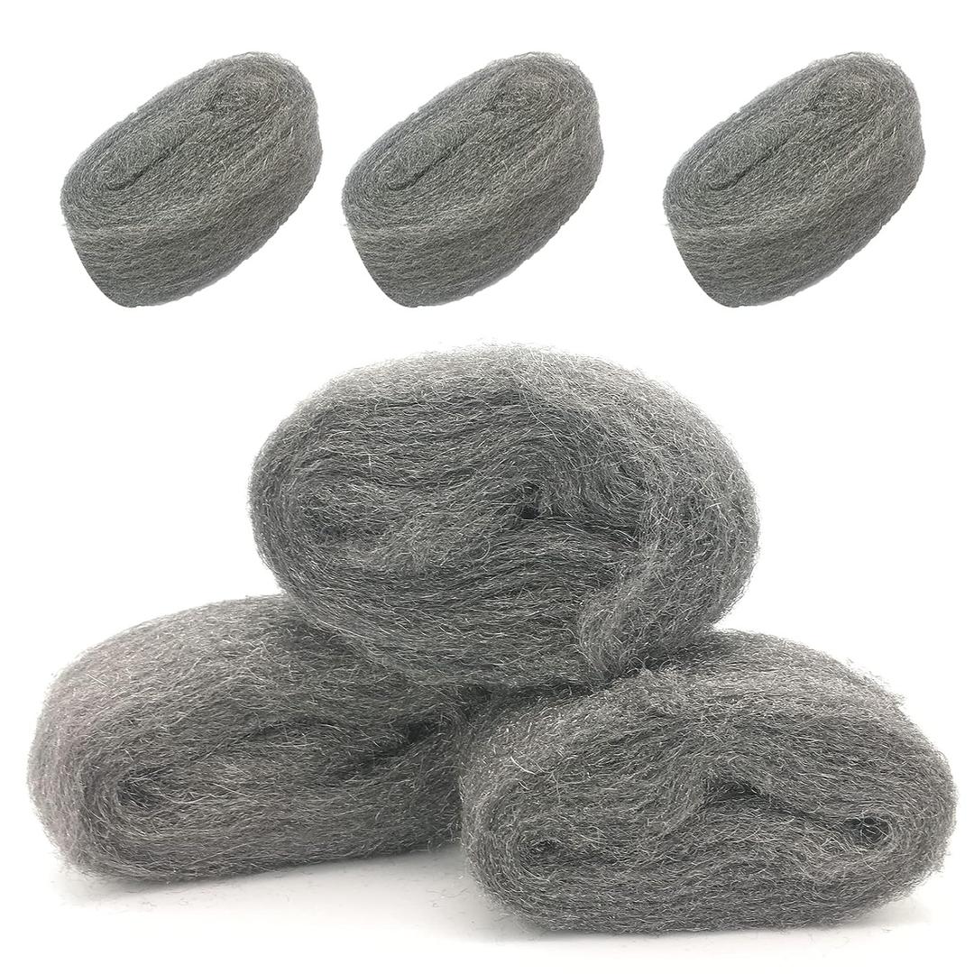 Steel Wool Fill Fabric DIY Kit, Coarse Wire Wool Hardware Cloth, Gap Blocker, Keep Mice Away from Holes/Siding/Pipeline/Vents in Garden, House, 6 Pack 10FT