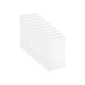 Kathfly 5 Pack Wall Mount Acrylic Sign Holder, 8.5 x 11 Inches, Clear