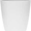 The HC Companies Aria Round Self-Watering Pot - Lightweight Plastic Planter for Herbs & More - Durable Plant Pots for Indoor Plants & Outdoor Plants (10" Matte White, Pack of 5)