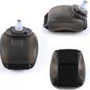 7oz Wrist Water Bottle with Twist Cap and Spout, No Straw, Portable Swell Water Bottle Sports for Running, Gym, and Outdoor,BPA-Free Compact Design, Black Clear