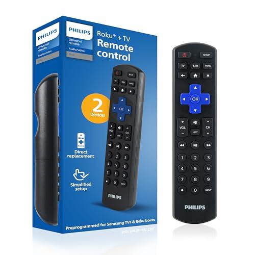 Amazon.com: Philips Roku TV Remote Replacement, Compatible with Philips TV, ROKU TV/TCL/ONN/Hisense/Sharp/Element/Westinghouse, Black, SRP6320R/27 : Electronics