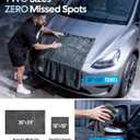 Wigoo Microfiber Car Drying Towels 36" x 24" [1300GSM Ultra-Absorbent, No Streaks & Scratches] Dual-Sided Edgeless Cleaning Towel with Twisted Loop, for Detailing, Cars, SUV, Truck(2-Size Green Set)