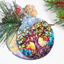 2 x Tree of Life Christmas Ornament, Stained Glass Decor, Gifts & Holiday Ideas