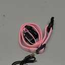 Super Bright LED Dog Collar - Fully Waterproof & Adjustable Glow Collar - USB-C Rechargeable for Night Walking, Safety - Flashing Lighted Collar for Dogs(Pink,L)