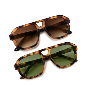 livho Trendy Polarized Square Aviator Sunglasses Women Men Square Eyewear Frame, Retro Sun Glasses for Women Men 2025 Shades