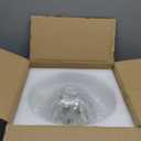 Semi Flush Mount Ceiling Light Fixture, 11in Clear Glass Vintage Light Fixtures Ceiling for Hallway Kitchen Foyer Entryway Bedroom, E26 Base