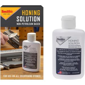 Smith's HON1 Honing Solution - 4oz Bottle - Lubricate Sharpening Stones - Built-In Stone Cleaning Agents & Rust Inhibitors - Oil for Tool & Knife Sharpening Stone - Prevents Clogged Pores