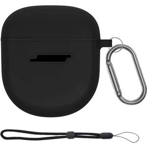 Silicone Earbuds Case Cover Compatible with Bose Quietcomfort Earbuds II Case Cover Silicone Soft Shockproof Protective Case for Earbuds Case Cover with Keychain (Black) Silicone Earbuds Case Cover Compatible with Bose Quietcomfort Earbuds II Case Cover Silicone Soft Shockproof Protective Case for Earbuds Case Cover with Keychain (Black)
