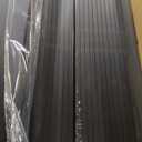 100 Pack Deck Balusters 36'' Straight Baluster, Black Metal Deck Spindle and Stairs Railing with Screws, Hollow Rectangle Deck Balusters for Deck Railing Porch (36x1.2x0.4 in)