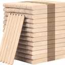 WISYOK 1000 Pcs Wooden Popsicle Sticks for Crafts, 4.5 Inch Wooden Craft Sticks, Wide Lollipop Sticks, Treat Sticks Ice Pop Sticks for Home Art Projects