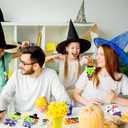 Yexiya 36 Pack DIY Your Own Halloween Characters Halloween Crafts Skeletons Ghosts Vampires Witches Paper Cuttings for Party Favors Ornaments Decoration Arts and Crafts Classroom Activities