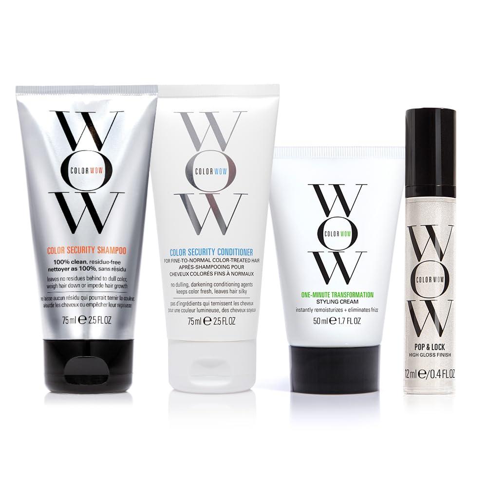 COLOR WOW One Minute Transformation  Instant frizz fix| Nourishing styling cream smooths, tames + defrizzes on the spot| Avocado oil + Omega 3s hydrate, repair for silkier, smoother texture (1.78 Fl Oz (Pack of 4))