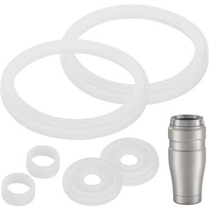 Juntas de repuesto compatibles con Thermos Stainless King de 16 onzas para vaso de viaje, se adapta a vasos de viaje de acero inoxidable King y comparables, sello de silicona para alimentos sin fugas