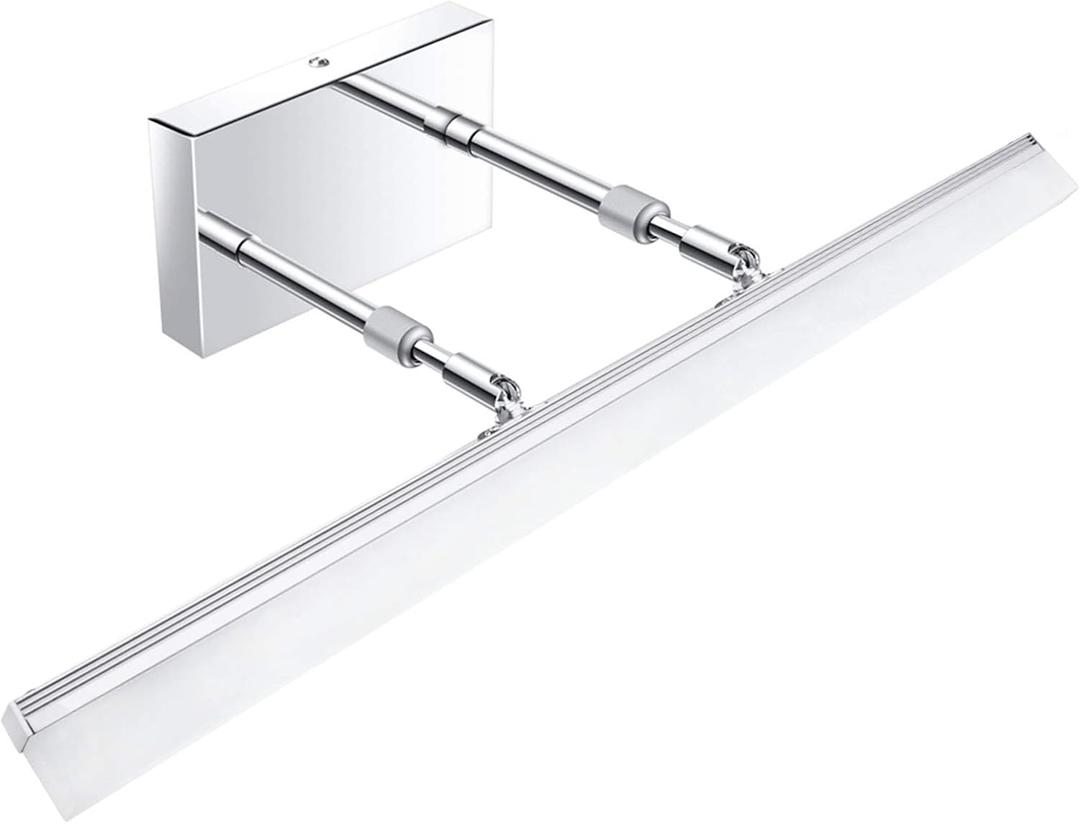 Aipsun 24 inch Dimmable LED Vanity Lights Adjustable Bathroom Light Fixtures Over Mirror Chrome Modern Vanity Lighting(White Light)