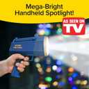 Star Patrol Mega-Bright Rechargeable Spotlight, AS SEEN ON TV, Tactical & Emergency Flashlight, 10 Modes, Turbo Boost Up to 100%, Built-in Kickstand & Phone Charger, for Camping, Emergencies, Walking