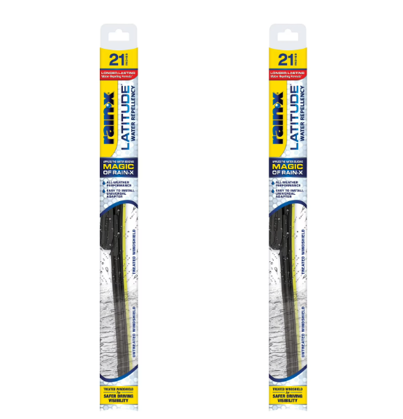 Rain-X Latitude Water Repellency 21" 2-in-1 Windshield Wiper Blade, Pack Of 2