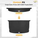 Powerty Cargo Cover for Toyota RAV4 2019-2025 Accessories, Carbon Fiber