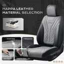 Coverado Car Seat Covers, Car Seat Covers Front Seats, 2-Pack Front Seat Cover, Nappa Leather Waterproof Seat Covers, Car Seat Protectors, Automotive Seat Covers Universal Fit for Most Vehicles