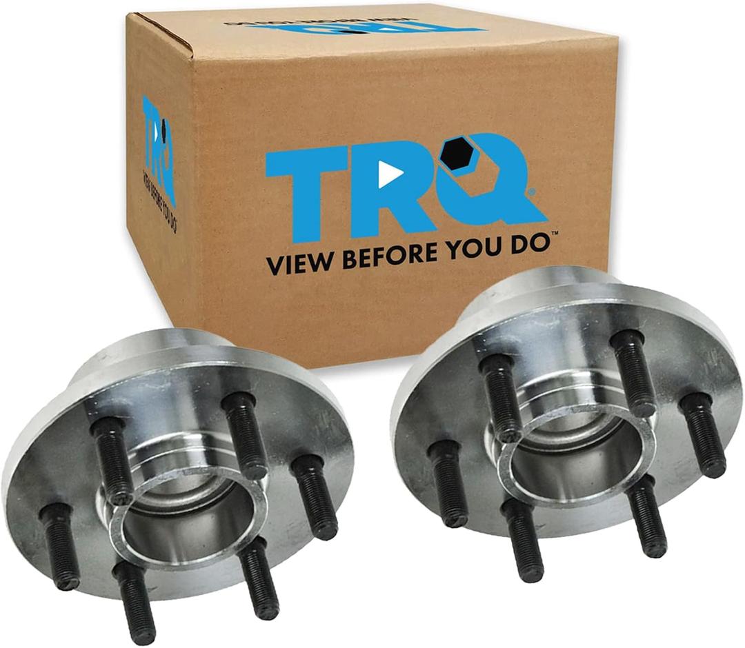 TRQ 2 Piece Front Rear Wheel Bearing & Hub Assembly Set Compatible with 1997-2004 Dodge Dakota 1999-2003 Durango