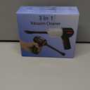 Air Duster - Computer Vacuum Cleaner - for Keyboard Cleaning- Cordless Canned Air- Powerful - Energy-Efficient(Air-01) (Black)