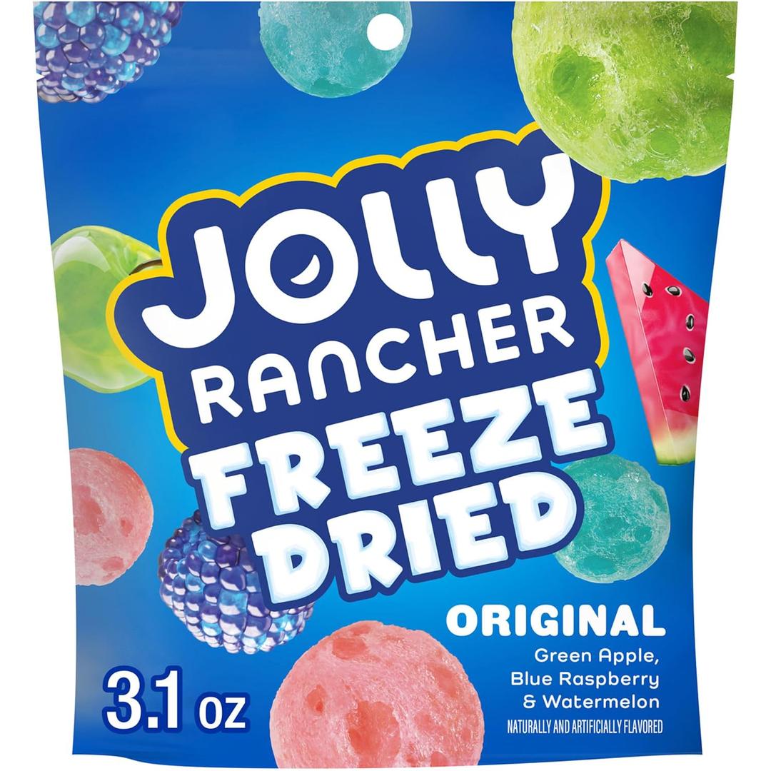 JOLLY RANCHER Freeze Dried Original Fruit Flavored Candy Bag, 3.1 oz (EXP 12/08/26)