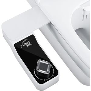 Bidet Attachment for Toilet - A Non-Electric Self Cleaning Water Sprayer with Adjustable Water Pressure, Ultra-Slim Bidet Attachment, Rear and Feminine Wash, Angle Control & Easy Home Installation (White)