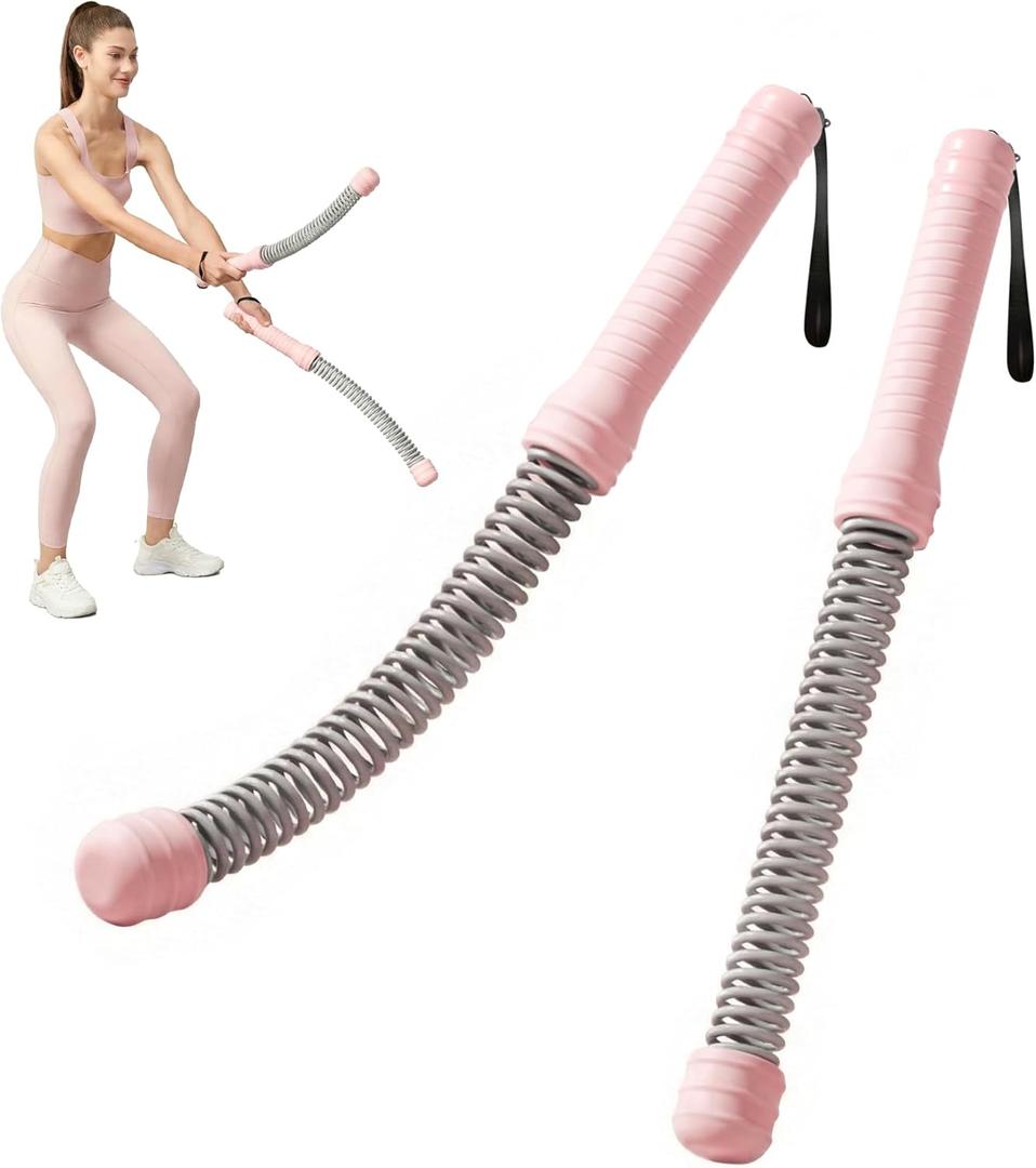 2Pcs Weighted Ropeless Battle Ropes, Heavy Duty Portable Cordless Battle Ropes for Home Gym with Poster, Workout Exercise Rope for Strength Building, HIIT and Low-Impact Aerobic Training for Men & Women