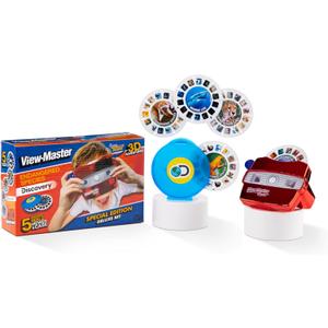 View Master Classic with Discovery Kids Reels - Metallic Viewfinder with 5 Reels Included - STEM, Retro, Nature Learning Toy for Kids and Adults, Toddlers, Ages 3+