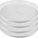 4 Packs 18.5 Inch Plant Saucers for Indoors Outdoors Plastic Plant Water Catcher Trays No Holes Round Flower Pot Drip Trays for Pots Base Heavy Duty Plant Pot Saucers Water Drainage Trays, White (18.5 inch(4 Pack))