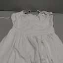 SOLY HUX Women's Lace Mini Dress Sleeveless Ruched Bust A Line Flared Cami Dresses (Small)