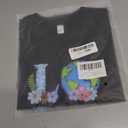 Toddler Boys Earth Shirt for Kids Girls Earth T-Shirts Tops Funny Graphic Tee Short Sleeve 2T-8Y (Black)