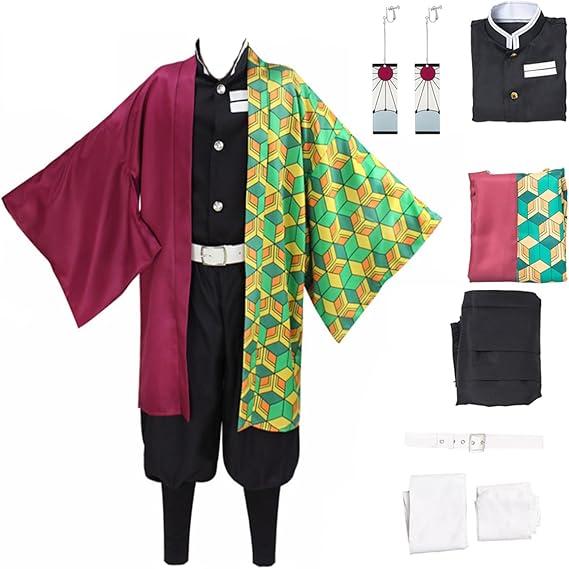 Moalioi Anime Cosplay Costume Kimono Halloween Women Men's Set Accessories S