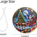 2025 Fun Santa Claus Decorations Christmas Tree, 5.8 * 5.8inch Large Acrylic Hanging Holiday Ornament Christmas Decorations (Santa Claus 13)