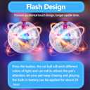 Sratte 6 Pcs Ghost Hunting Cat Ball Activated Cat Toy Motion LED Light Pet Balls Motion Dog Interactive Pet Toys Glowing Mini Running Exercise Supplies for Animals Activity (Clear)