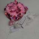 Valentines Day Decorations 5Ft Pink Valentines Christmas Tree with Lights Timer Battery Operated Pop Up Artificial Tree with Heart Ornaments, Heart Topper Decorations for Indoor Home Outdoor Office